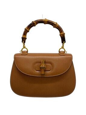 Gucci Bamboo Brown Leather Handbag #304943G16B